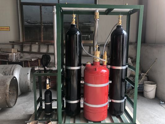 Qualità  90Ltr 120Ltr 245Ltr Piston Flow Type Clean Agent Fire Suppression System FM200 Fabbrica