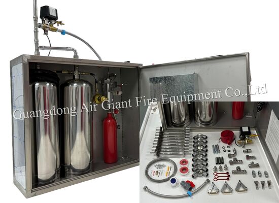 Qualità  Double Bottles Automatic Protection Restaurant Fire Suppression System Fabbrica