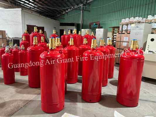 Qualità  Insulated FM200 Fire Extinguishing System Cylinder Without Residue For Telecommunication Room Fabbrica