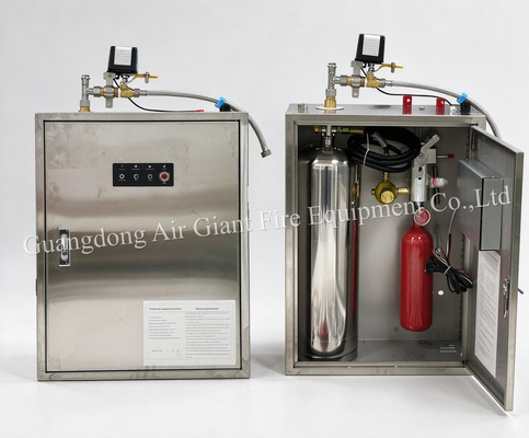 Qualità  Single Bottle Fully Automatic Commercial Kitchen Fire Suppression System Fabbrica