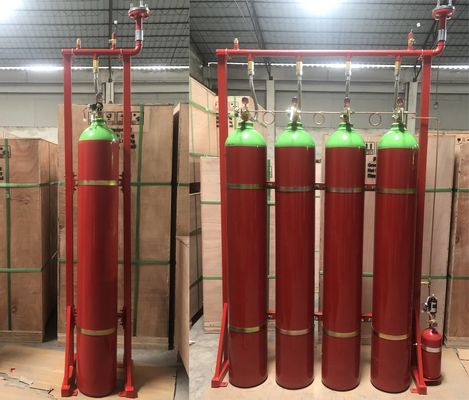 Soppressione del fuoco inclusa dell'estintore del sistema del gas di inondazione IG55 Argonite