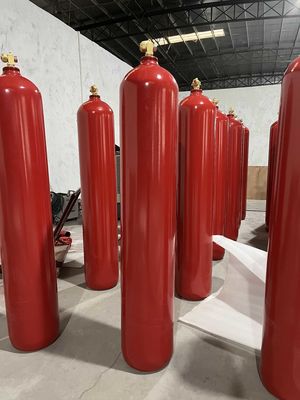 Soppressione del fuoco del sistema dell'anidride carbonica dei cilindri di CO2 nella stanza di telecomunicazione