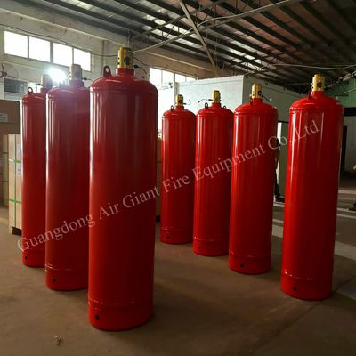 Sistema antincendio FM200 a cilindro rosso 180L personalizzato