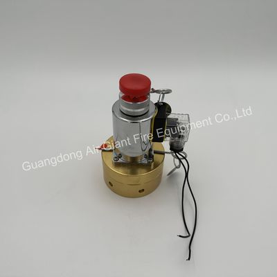 Attuatore solenoide installato su cilindro per inondazioni chiuse Sistema di soppressione del fuoco HFC-227ea FM200
