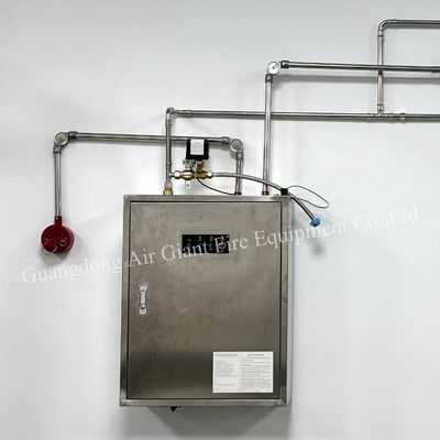 Sistema di estinzione del fuoco chimico per cucina umida con capacità di riempimento di reagenti di 12 litri