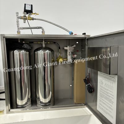 Sistema di soppressione del fuoco per cucina chimica umida professionale da 12 kg con metodi di avvio multipli