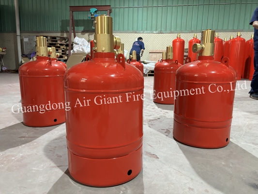 Cilindro estintore FM200 in acciaio al carbonio rosso 4.2MPa 2.5MPa