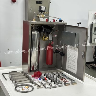 Cappuccio di cucina attrezzatura antincendio automatica sistema di estinzione automatico