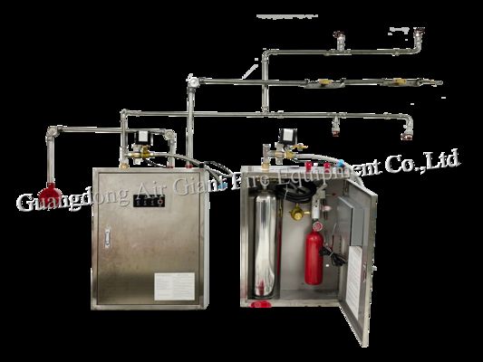 Sistema di soppressione del fuoco per cucina commerciale per incendi a olio commestibile