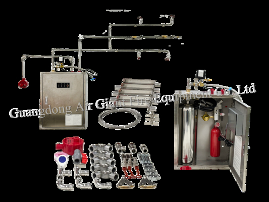 SISTEMA di spegnimento del fuoco automatico per cucina a un cilindro