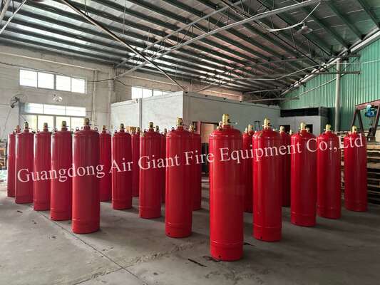 Sistema automatico di estinzione incendio FM200 cilindro senza inquinamento per biblioteca