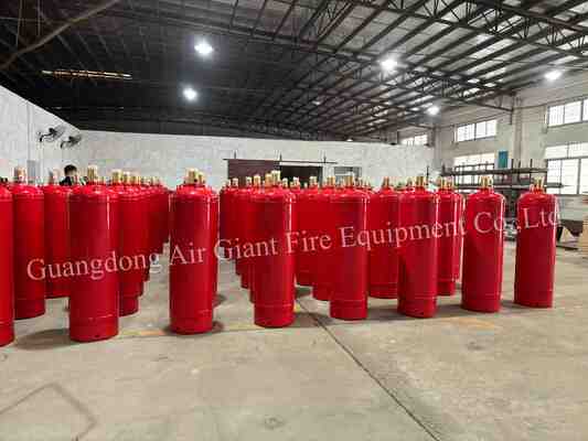 Fabbricazione di cilindri di sistema di estinzione incendi FM200 di alta qualità senza residui per la sala delle batterie